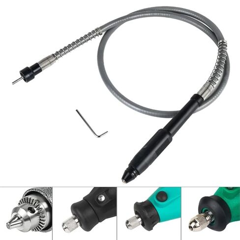1PC Soft Flex Shaft Grinder Flexible Shaft with 0.3-3.2mm Drill Chuck Handle for Rotary Tool Electrical Tools Accessories in Saudi Arabia