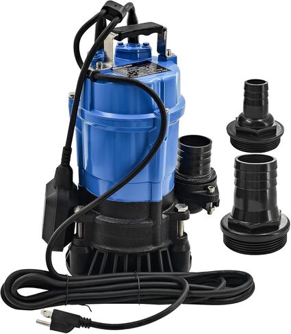 1/2 HP 115V HS2.4S HSZ2.4S Auto Electrical Submersible Wastewater Pump w/Float Switch replacement for Tsurumi Pump HSZ2.4S Submersible Trash Pump Single-Phase 53GPM 3180GPH 60Hz 2" Straight Male NPT in Kuwait