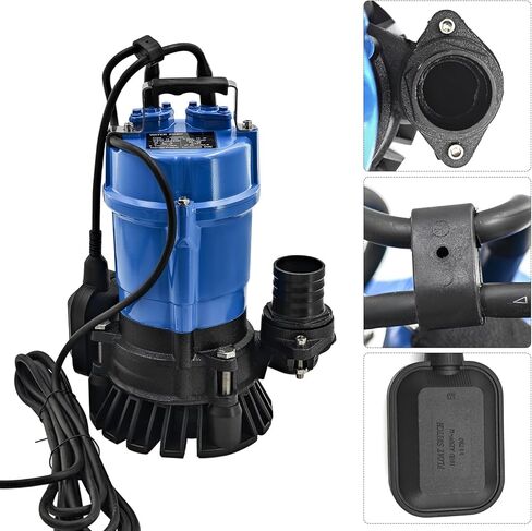 1/2 HP 115V HS2.4S HSZ2.4S Auto Electrical Submersible Wastewater Pump w/Float Switch replacement for Tsurumi Pump HSZ2.4S Submersible Trash Pump Single-Phase 53GPM 3180GPH 60Hz 2" Straight Male NPT in Kuwait