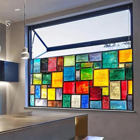 فيلم الخصوصية لنافذة الذهب الماسي مقاس 39.3 × 17.7 بوصة، لاصق ثابت من الزجاج الملون للنوافذ، حاجز للأشعة فوق البنفسجية، ملصق زجاجي بلوري، لون النافذة للوحة باب الحمام in Kuwait