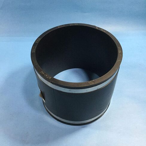 Fernco 1056-66 Flexible PVC Coupling with Stainless Steel Clamps, 6" to 6" Connection, Black in Saudi Arabia