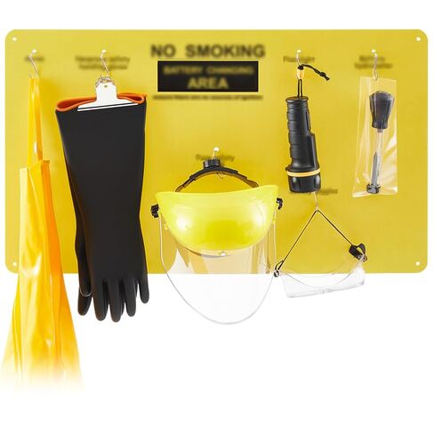 7 Pcs Complete Forklift Battery Protective Handling PPE Kit, PPE Equipment for Lift Battery Water Handling, Propane Tasks, Warehouse Safety Gear Storage in Saudi Arabia