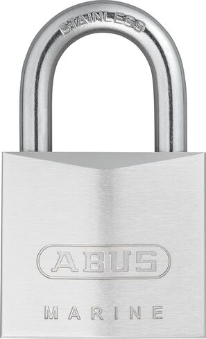 ABUS 75IB/40 قفل نحاسي مطلي بالكروم من الدرجة البحرية، تكبل من الفولاذ المقاوم للصدأ، بمفتاح مختلف in Kuwait