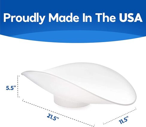 مغرفة ميزان الخبازين البلاستيكية المصنوعة في الولايات المتحدة الأمريكية من Penn Scale للوزن (11 بوصة × 21 بوصة × 6 بوصة) - مغرفة ذات قدم بيضاء مصنوعة من البلاستيك الآمن على الأغذية in Saudi Arabia