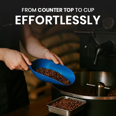 مغرفة مقياس الفول مقاس 16.85 بوصة من راتلوير - أداة قياس ومغرفة حبوب القهوة الدقيقة المتينة لصانعي القهوة في المطبخ المنزلي أو الاستخدام التجاري (أزرق) in Kuwait