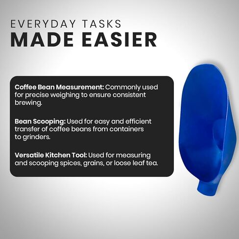 مغرفة مقياس الفول مقاس 16.85 بوصة من راتلوير - أداة قياس ومغرفة حبوب القهوة الدقيقة المتينة لصانعي القهوة في المطبخ المنزلي أو الاستخدام التجاري (أزرق) in Kuwait