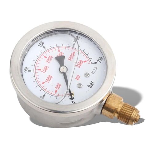 250Bar 0 to 3750PSI Hydraulic Pressure Gauge, Manometer, Scale for Bar Psi Measurement, Pressure Measuring Tool, for Hydraulic Water Pressure in Saudi Arabia