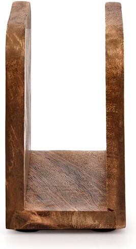 Napkin Holders Mango Wood Tabletop Freestanding Tissue Dispenser,Wooden Napkin Holder Dispenser For Tables Kitchen Office Accessories for Restaurants, Dining Home (5.5" X 2.5" X 4") in Kuwait