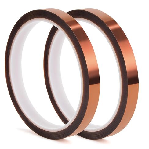 ROIBEAO 4 Rolls Premium Polyimide Heat Tape for Sublimation, 10mm x 33m(108ft) Heat Resistant Tape, High Temp Heat Transfer Tape for Heat Press/Masking/Soldering/3D Printer/Circuit Board, No Residue in Saudi Arabia