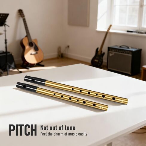 Irish Tin Whistle Key of D,Gold Sound Penny Whistle (1 Pack) in Saudi Arabia