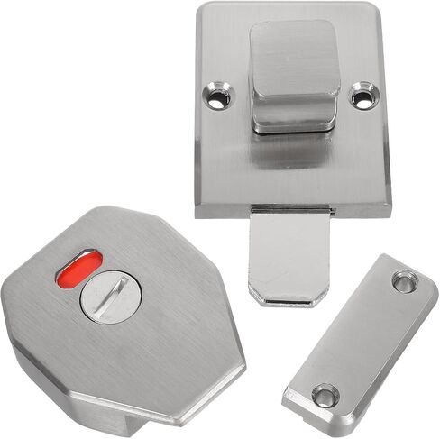 DOITOOL Stainless Steel Toilet Latch Lock with Occupancy Indicator for Public Bathroom Stall Door, Privacy Bolt Lock for Washroom Partitions, Commercial Bathroom Door Hardware in Saudi Arabia