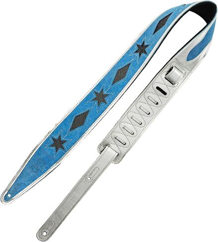 Levy's Leathers x Jodi Head Collaborative Series 2.5" Wide Genuine Leather Guitar Strap with 48" - 55.5" Ladder Style Length Adjustment, The Daredevil (MJH317-001) in Saudi Arabia