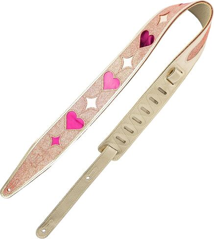 Levy's Leathers x Jodi Head Collaborative Series 2.5" Wide Genuine Leather Guitar Strap with 48" - 55.5" Ladder Style Length Adjustment, The Daredevil (MJH317-001) in Saudi Arabia