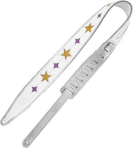 Levy's Leathers x Jodi Head Collaborative Series 2.5" Wide Genuine Leather Guitar Strap with 48" - 55.5" Ladder Style Length Adjustment, The Daredevil (MJH317-001) in Saudi Arabia
