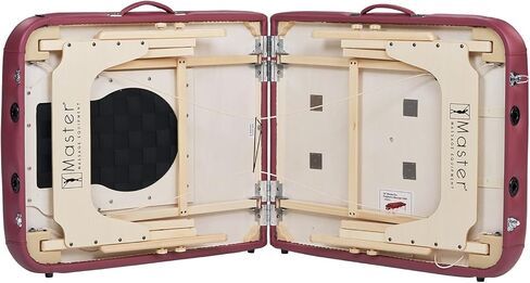 طاولة تدليك الحمل المحمولة إيفا مقاس 30 بوصة للعملاء من الإناث والأفراد الذين يعانون من السمنة المفرطة، سرير الوجه لصالون السبا للنساء الحوامل - متعدد الوظائف (عنابي) in Kuwait