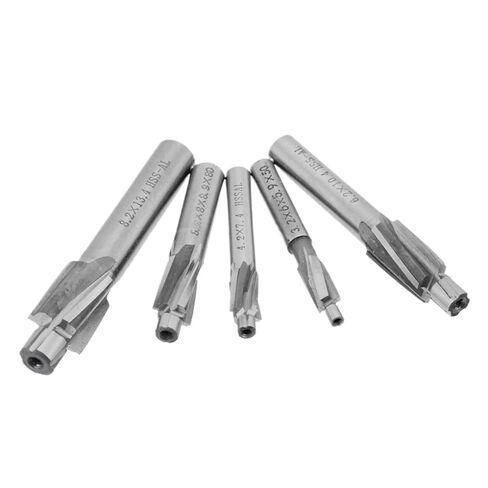 Counterbore Cutter 5Pcs Counterbore End Mill M3-M8 Slotting Tool Milling Cutter Countersink End Mills in Saudi Arabia