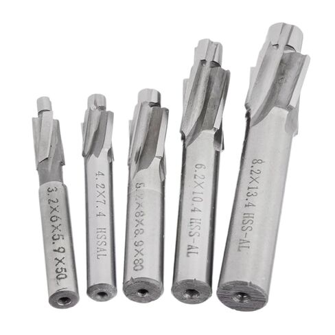 Counterbore Cutter 5Pcs Counterbore End Mill M3-M8 Slotting Tool Milling Cutter Countersink End Mills in Saudi Arabia