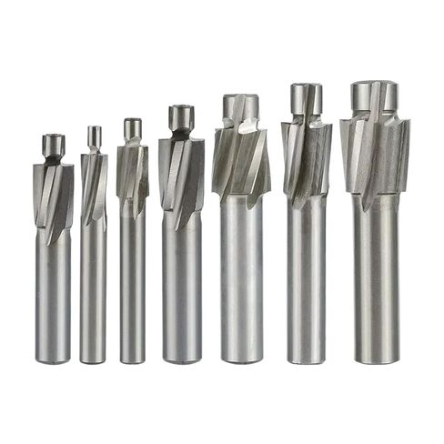 Counterbore Cutter Milling Cutter Counterbore End Mill M3-M12 Slotting Tool Countersink End Mills CNC Router Bit Milling Tool(5pcs Set) in Saudi Arabia