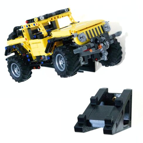 حامل حائط لسيارة Lego Technic Jeep Wrangler (42122) - حامل عرض آمن وأنيق للطرق الوعرة، حامل موفر للمساحة، سهل التركيب in Kuwait