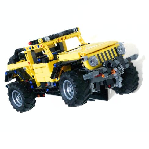 حامل حائط لسيارة Lego Technic Jeep Wrangler (42122) - حامل عرض آمن وأنيق للطرق الوعرة، حامل موفر للمساحة، سهل التركيب in Kuwait