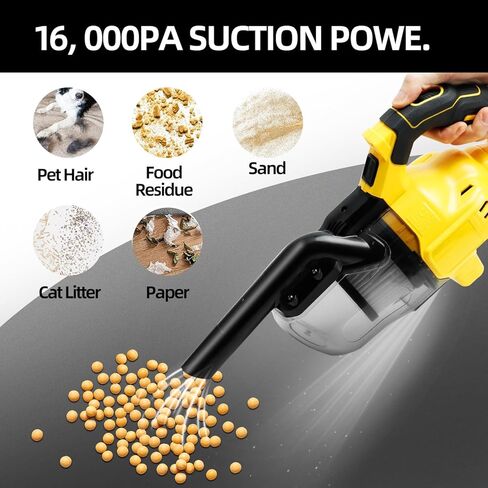 مكنسة كهربائية محمولة لاسلكية CVC010B، 31000 دورة في الدقيقة، مكنسة كهربائية مع فلتر HEPA للمركبات وورش العمل وتنظيف المنزل، لا تتضمن بطارية أو شاحن (أداة عارية) in Kuwait