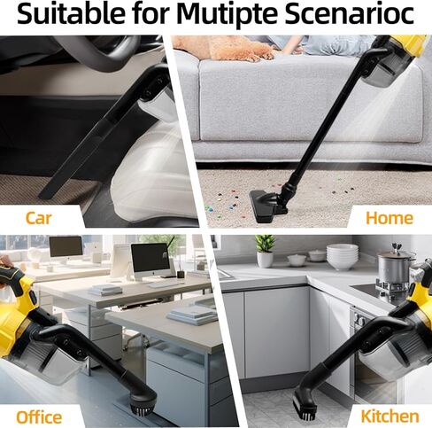 مكنسة كهربائية محمولة لاسلكية CVC010B، 31000 دورة في الدقيقة، مكنسة كهربائية مع فلتر HEPA للمركبات وورش العمل وتنظيف المنزل، لا تتضمن بطارية أو شاحن (أداة عارية) in Kuwait