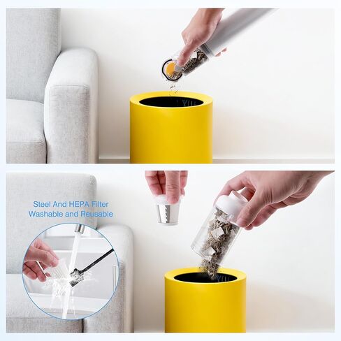 ULTREMA Car Vacuum Portable Cordless, 20000Pa Mini Vacuum Cleaner, 4-in-1 Compact Auto Duster & Air Pump with Type-C Fast Charge, 15 Attachments for Keyboard, Desk and Pet Hair in Kuwait