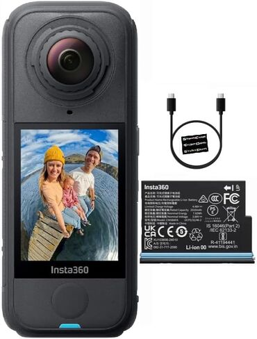 Insta360 X4 Air Standard Bundle - Lightweight 165g 8K 360 Camera, Invisible Selfie Stick Effect, Replaceable Lenses, Shoot First & Frame Later, Built-in Wind Guard, FlowState Stabilization in Saudi Arabia