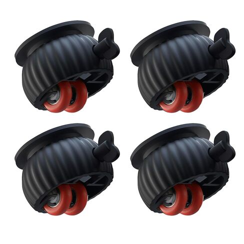 Set of 4 No Drill Adhesive Swivel Casters with Brake – Heavy Duty Furniture Moving Wheels, Smooth Roll & Lock (Supports up to 110 lb) in Saudi Arabia