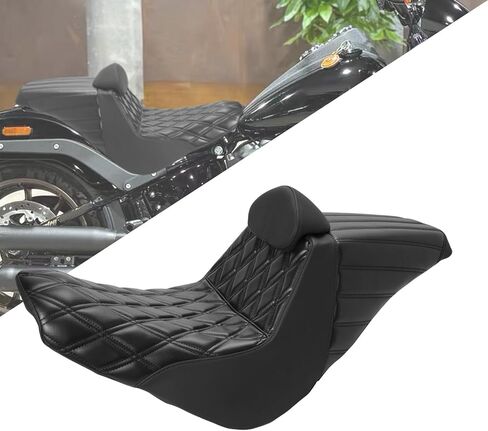 دراجة نارية مقعد ثنائية المقعد لـ Harley Low Rider S / St Fxlr FXLRS FXLRST Softail Sport Glide FLSB (2018-Later) / Black Line in Kuwait