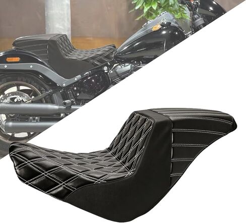 Motorcycle Two-Up Seat for Harley Low Rider S/ST FXLR FXLRS FXLRST Softail Sport Glide FLSB (2018-later) / Black Line in Saudi Arabia
