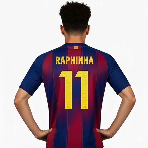 قميص كرة القدم Raphinha #11 Home 25/26 للرجال إصدار المعجبين in Kuwait