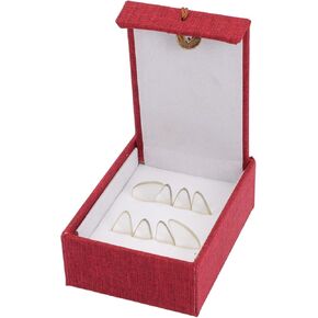 Toyvian Guzheng Practice Nail Picks Set Large Size Crystal White Finger Nail Covers for Guzheng Playing Protective for Professional Performance in Kuwait