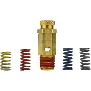 مجموعة صمامات تخفيف الضغط لضاغط الهواء NC25 - لأدوات الهواء وقطع غيار ضواغط الهواء - صمام تخفيف الضغط القابل للتعديل للضاغط - 25-200 رطل لكل بوصة مربعة 1/4 بوصة MNPT H: 1-5/8 بوصة الحجم السداسي: 9/16 بوصة in Kuwait