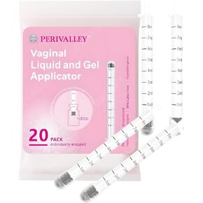 Disposable Plastic Vaginal Applicator with Threaded End and Comfort Tip，Fits Personal Lube and Cream Products， Dual Dosage Markings 20pack in Kuwait