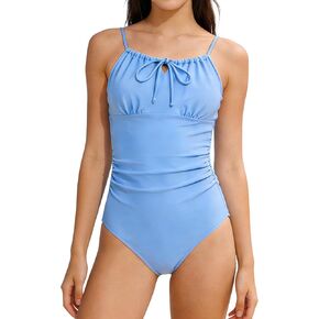 ملابس سباحة للفتيات قطعة واحدة ملابس سباحة للشاطئ سريعة الجفاف مع حزام قابل للتعديل للفتيات من 6 إلى 14 سنة in Kuwait