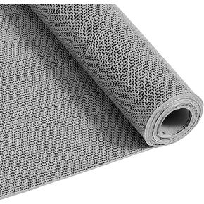 حصيرة تصريف VEVOR، مقاس 3 × 10 قدم، سجادة أرضية تجارية من مادة PVC غير قابلة للانزلاق، سجادة ممسحة مجوفة لتصريف المياه في المنطقة الرطبة، للأماكن الخارجية والمطعم الداخلي وحمام السباحة وفناء الحمام والحمام، باللون الرمادي in Kuwait