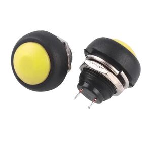 5/20 قطعة مفتاح زر ضغط، 3A 250VAC/1A 125VAC، PBS-33A ذاتي القفل/33B ذاتي الضبط 12 مم، المعدات الكهربائية 2Pin (أسود، 5 قطع) in Kuwait