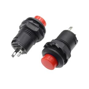 5/10pc Push Button Switch, DS-427/428 12mm Momentary Switch Self-Lock Off-ON Self-Reset(Red,Self Reset,5pcs) in Kuwait