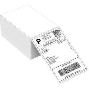 ملصقات شحن مقاس 4×6 بوصة، 500 قطعة - ملصقات حرارية مباشرة للشحن والبريد، ملصقات ذاتية اللصق مقاومة للماء ومغطاة علويًا، ورق حراري مثقوب للمخزون والرموز الشريطية والتخزين in Kuwait