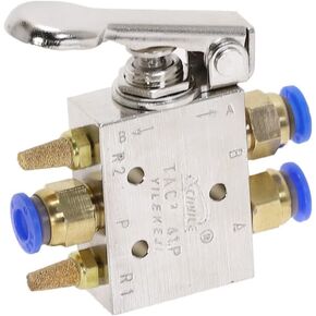 صمام الهواء، مفتاح تبديل ميكانيكي، TAC2-41P 2 موضع 5 طرق 1/8 بوصة رافعة إرجاع زنبركية صمام هوائي محولات مفاتيح العادم in Kuwait
