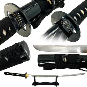 MedievalDepot Reverse Blade Rurouni Kenshin Katana - Overall 40" - 1060 High Carbon Steel - Razor Sharp Blade - Collectible & Display in Kuwait