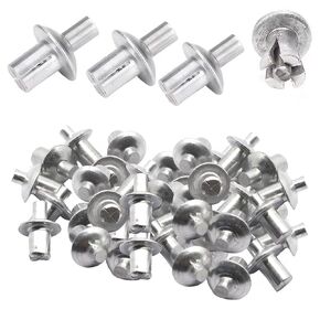Drive Rivets,Aluminum Core Rivets with Round Head(200Pcs),Knock Type Expansion Aluminum Rivets,2024New Drive Rivets,Half Round Head Aluminum Core Rivets in Saudi Arabia