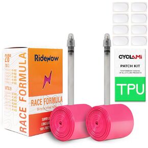 2-Pack RideNow 700C x 18-32C / 32-47C (ALLRoad & Gravel) / MTB27.5 inch x 1.9-2.5 TPU Inner Tubes with 45mm Presta Valves Lightweight (Include Bike Tube Patch Repair Kit) in Kuwait