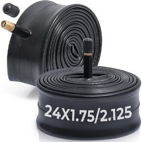 قطعتان، أنابيب دراجة ممتازة 24X1.75/1.90/1.95/2.0/2.10/2.125، متوافقة مع إطار دراجة 24 × 1.75 إلى 2.125، مع صمام شريدر 32 مم، مطاط البوتيل، تستخدم للدراجات الجبلية والطراد والمدينة والطرق in Kuwait