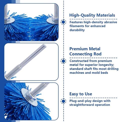 14 قطعة من فرش عجلة النايلون الكاشطة للحفر مع ساق سداسية 1/4 بوصة، مجموعة 7 حبيبات ممسحة صنفرة عجلة كاشطة لمطاحن المثاقب الكهربائية، للتلميع وإزالة الصدأ والطلاء in Kuwait