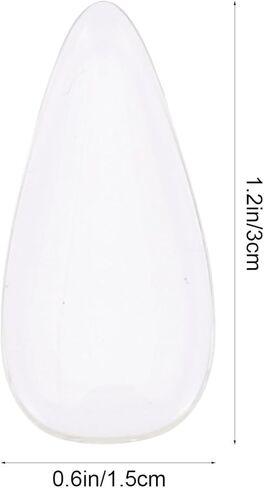 مجموعة أدوات أظافر Toyvian Guzheng Practice مقاس كبير من أغطية أظافر الأصابع البيضاء الكريستالية للعب Guzheng الواقية للأداء الاحترافي in Kuwait