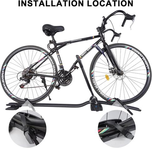 SYDSZ 2Pcs Roof Rack Bike Wheel Adapter Straps with Cushion with Wheel Strap for Secure Cycling Transport Compatible with Forklift Highspeed ProRide/Thule 598 52958 52959 52670 in Kuwait