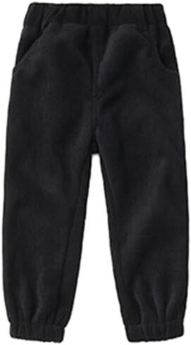 Toddler Boys Corduroy Pants Cargo Sweatpants Pull on Elastic Waist Casual Long Trousers in Saudi Arabia