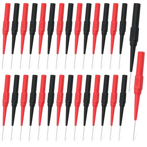 30 قطعة من دبوس المسبار الخلفي للاختبار، دبوس ثقب العزل، إبرة اختبار متعددة المقاييس لقابس مقبس الموز، جهاز اختبار السيارة (متعدد الألوان) in Kuwait